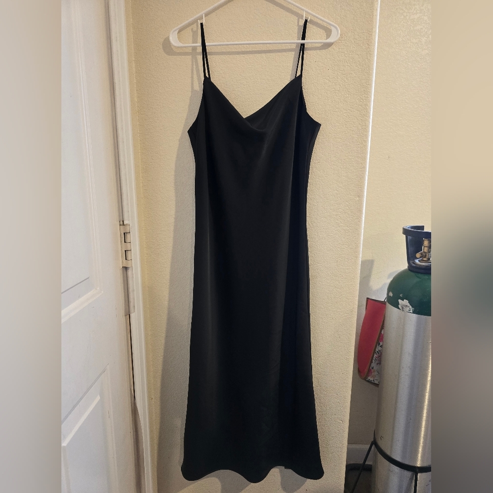 NWT Banana Republic Black Slip Dress Size S